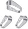 My-Bead 3 Stück Collierschlaufen 925 Sterling Silber 9mm Verbinder für Kettenanhänger Anhänger Charms Anhängerschlaufen Ösen Schmuck Verschluss DIY