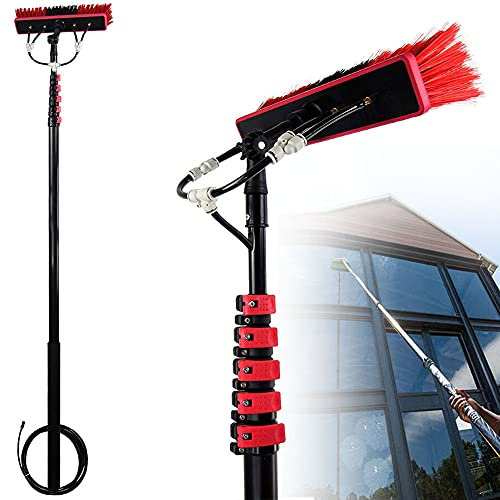 SFNIOKFG Asta telescopica per accumulo d'Acqua 3,6-11 m, tergicristallo telescopico, Pulizia fotovoltaica, Pulizia Solare, Pulizia facciata, Pulizia finestre, Pulizia Veranda