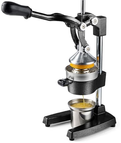 JYHHGDS Exprimidor de Naranjas de Acero Inoxidable y Hierro Fundido, Manual, para Uso Comercial, Ideal para hoteles, restaurantes, fruterías y cafeterías.
