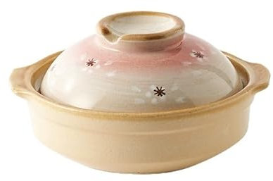 OQHAIR Olla de cerámica para Cocina, Olla sopera de cerámica con Tapa, Utensilios de Cocina antiadherentes, sartenes, vajilla, Utensilios de Cocina