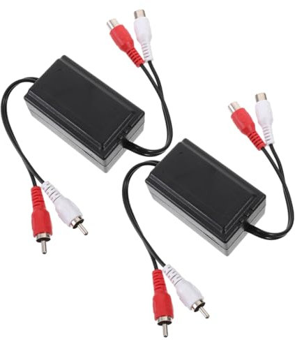 CAXUSD 2piezas Aislador De Ruido para Sistema Estéreo Filtro De Señal Reductor De Ruido Compatible Automóviles