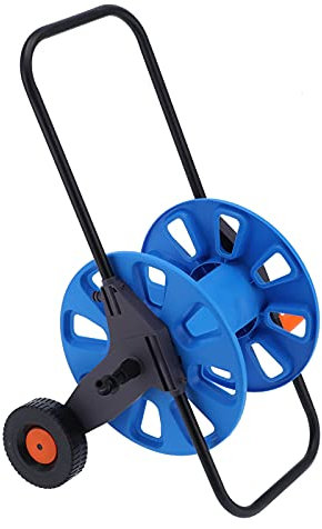 BSIDFEN Schlauchwagen, tragbarer Gartenschlauchwagen aus Aluminium, handschiebbarer Schlauchwagen für Rasenflächen, Gärten, Pastorale Bewässerung, Autoreinigung (G1/2 50 m)