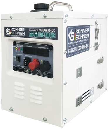Könner & Söhnen KS 24VM-DC 1,6 kW generatore di corrente con modalità di funzionamento automatico e manuale, generatore di corrente con controllo esterno tramite contatti a secco, unità di emergenza
