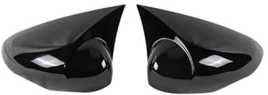 Spiegelkappe Für Ford Fiesta Mk7 2008-2017 Rückspiegelgehäuse-Kleber Außenspiegelabdeckung(Glossy black)