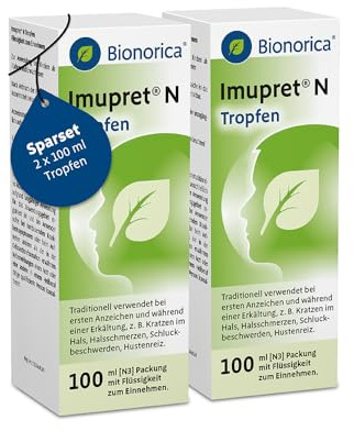 Imupret® N Tropfen im Sparset 2 x 100ml – können bei beginnender Erkältung die Erkältungserreger bekämpfen, die Erkältungsabwehr stärken und den Erkältungsverlauf mildern, mit 7-Pflanzenkombination
