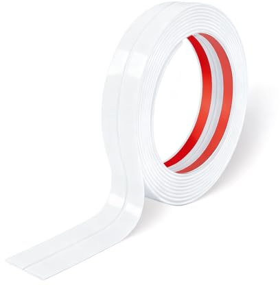 UTXN Bordo Bianco Autoadesivo, 2cm x 3m, Protezione angolare e Profilo per pareti e Piastrelle