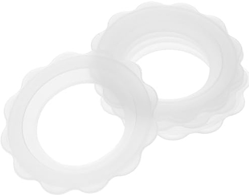 DECOMELODY Cache-tétons en Silicone Blanc 5 Pièces Respirant et Antidérapant pour Allaitement Estival, pour Mamans Allaitantes en Voyage ou Lieux Publics