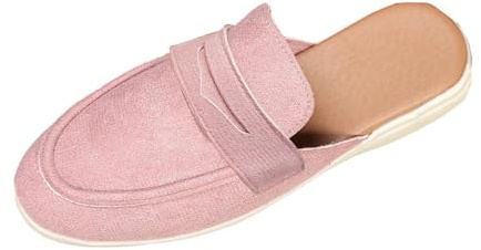 Ciabatte Ortopediche Donna Estive Slip On Ultra Leggere Pantofole Antiscivolo Chiuse Scarpe con Plantare Estraibile Morbido Traspiranti Sneakers Leggere Casa Comode Sandali da Camminata Cuscino d'Aria