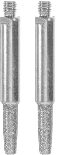 Abaodam 2pcs Chainsaw Sharpening Stones Burr Grinding Stones for Chainsaw Sharpener, Portable and Light Iron Corundum Tool for Wood Cutting Maintenance