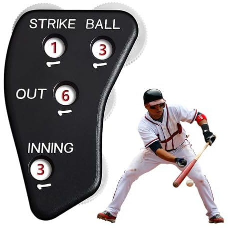 Baseball Counter Clicker, Baseball Domare Clicker Exakta bollar Innings | Domare Avsmalnande design i palmstorlek, bekväm att hålla i för basebollspel Poängräkning Coaching Train