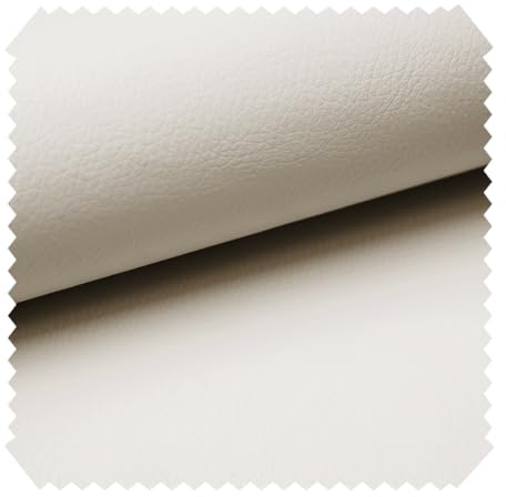 novely® SOLTAU - Weiches PU-Kunstleder in Premium-Qualität - Robuster Polsterstoff - Möbelstoff in Echtleder-Optik - Pflegeleichte Meterware 1lfm | Farbe: 33 Beige