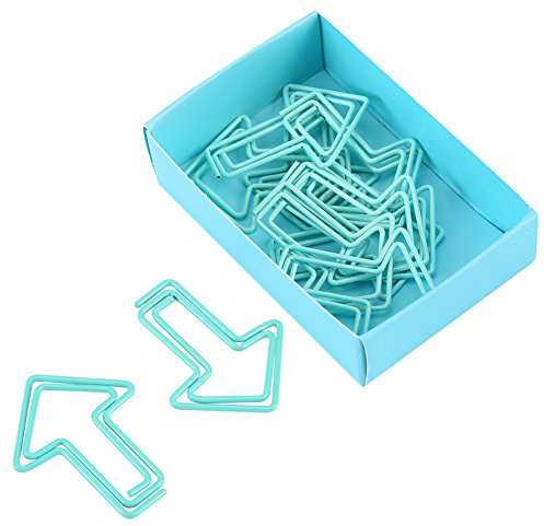12 Clips Pfeil Form Papier Clips Lesezeichen Markieren Dokument Organisation Clip Stationery Supplies cyan