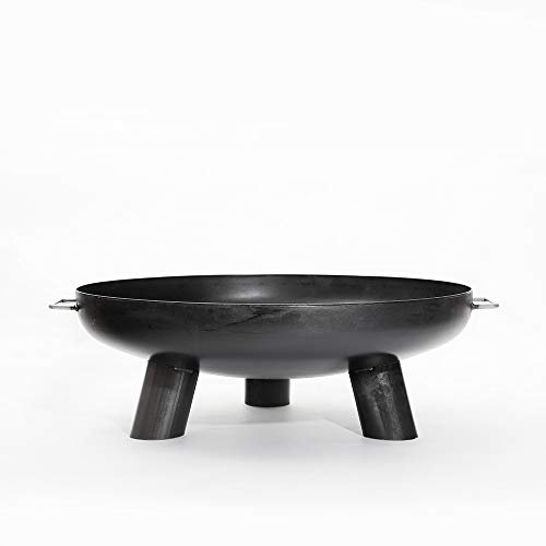 Czaja Feuerschalen® Brasero Coburg Ø 60 cm – Brasero pour le jardin, la terrasse et le balcon avec trou de drainage de l'eau, tonneau à feu et panier à feu, petit foyer pour le jardin