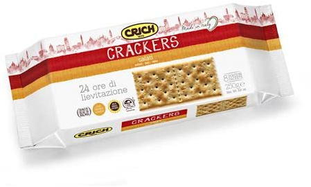 CRICH - CRACKERS CHISPAS DE SAL. PACK 12 X 250GR.