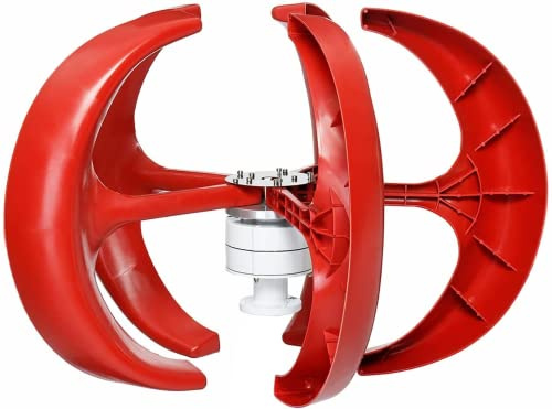 Generador de turbina eólica 5000W Kit de aerogenerador de viento vertical 12V 24V 48V 5 aspas Turbina eólica Molino de viento con controlador MPPT para el hogar Farola Camping (48V)