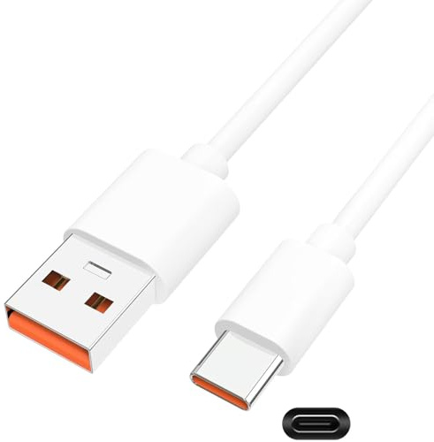 Asobilor Fast Charging Cable Cord Replacement for JBL Charge 4,Charge5,Charge 6,JBL Flip 5, Flip 6, Flip 7,JBL Pulse 4, Pulse 5, Clip4, Clip5, JRPOP, Wireless Bluetooth Earphones Speakers (White)