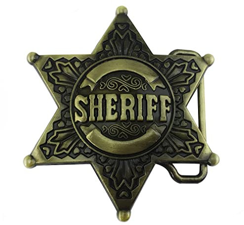 LKMY Herren Gürtelschnalle, 3D Polizei Gürtelschnalle, Western Celtic Cowboy Vintage Gürtelschnalle, Jeans Accessoire für Männer Frauen Vatertag, Polizei 1b