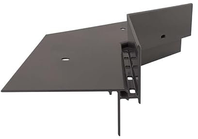 Renoplast® Aluminium Innenecke 135° für Traufprofil W35+ Graphit | Fertigstellung von Terrassen und Balkonen | Belüftete Böden Erhöht | Wasser ablaufsysteme Winkelprofil | Pulverbeschichtetes