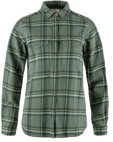 Fjällräven Övik Heavy Flannel Shirt W Flanellhemd aus Baumwolle Warm Damen Beige beige
