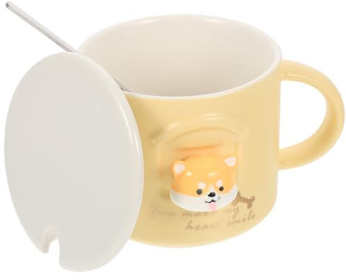 LIFKOME 1 Satz Keramik-wasserbecher Mit Cartoon-design Wasserbecher Heißer Kaffeebecher Exquisiter Wasserbecher Fürs Büro