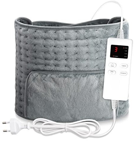 Heizkissen für Taille warme Hand Wärmekissen mit Abschaltautomatik, Schnelle Erwärmung, mit Rückenwärmer Heizdecke 6 Heizstufen, Auto-OFF-Timer, Waschbar