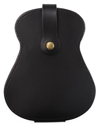 HYMAIPROSPERITY One Piece Durable Pu Leather Guitar Pick Case Useful Leather Keyring Guitar Pick Display Fashionable Guitar Picks Keychain for Guitar Picks