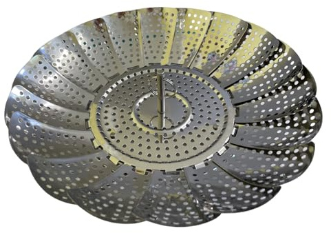 Stainless Steel Folding Steamer Basket Pan Steam Cooking Vegetables Collapsible Expandable Insert