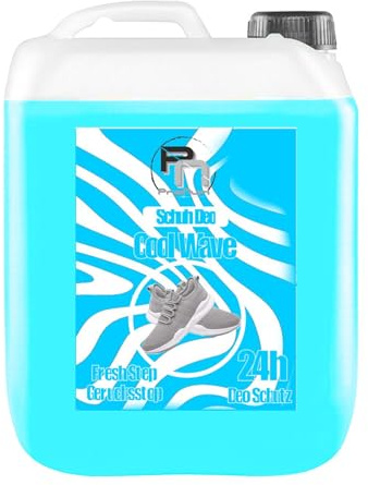 5 L Schuh Deo Geruchsstopp Geruchsentferner Schuhspray Schuhe Schweiß Cool Wave