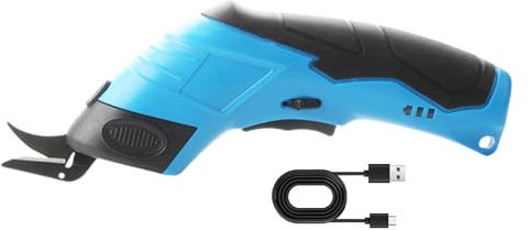 Nybhyjka Cortador De Caja Eléctrica Inalámbrica Para Cartón, Tijeras Inalámbricas Recargables USB Con Cuchillas Recargables Potentes De Tela Potentes Para Artesanías Alfombras De Cuero Alfombra