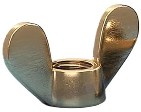 1/2pcs Brass Butterfly Wing Nuts M3 M4 M5 M6 M8 M10 Hand Tighten Wing Nut Fit for Screw Bolts Metric Coarse Thread(M3 (2pcs))