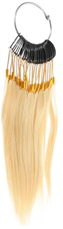 VICASKY 30 pièces Nuancier de Cheveux Naturels Échantillons de Mèches pour Test de Couleur Plaque de Cheveux Droits pour Coiffeurs et Formations Coloration