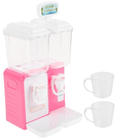 CORHAD Adorable Miniature Water Dispenser Pink Portable Drinking Fountain for Boys and Fun Role Playing Water Dispenser Tap for Summer Outdoor Play