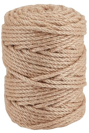 OLYCRAFT Cuerda de sisal de 100 m para árbol rascador para gatos, 5 ~ 6 mm, cuerda de repuesto para árbol de gato, cuerda de cáñamo, cuerda de cáñamo, cuerda de cáñamo, para reemplazar árboles
