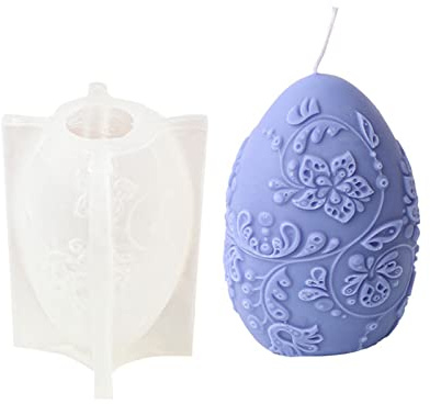 Moldes de silicona de resina para huevos de Pascua, moldes de silicona para fondant y chocolate, molde de silicona para huevos de Pascua, resina para arte