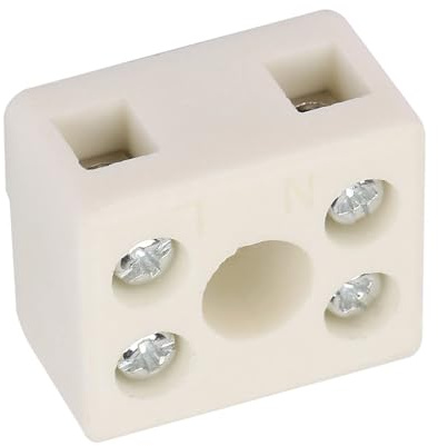 Morsettiera in ceramica 5 Pz 2 Posizione 5 Fori Ad Alta Frequenza In Ceramica Morsettiera di Cablaggio 10A 250 V Cavo di Alimentazione Presa Filo di Isolamento connettore