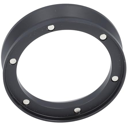 RASTKY Imbuto per Dosaggio caffè in Alluminio con Design Anti Polvere Volante, Anello per Dosaggio caffè Accurato per un Sapore Uniforme, Pratico Accessorio per Macchina da, 1 Imbuto per (58MM)