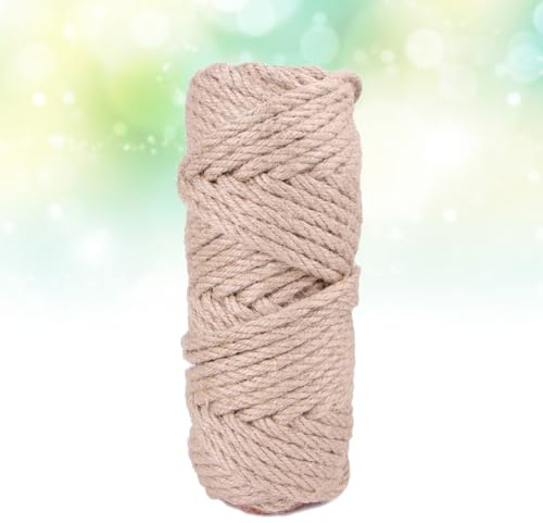 DIYEAH Cuerda de Sisal Natural para Rascador de Gatos, Accesorio de 6 Mm de Grosor y 10 M de Largo, Resistente para Reparación y Reemplazo de Postes y Columnas de Escalada para Gatos