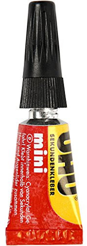 UHU SUPER GLUE - Pack of Three Mini Tubes - 1 gm each