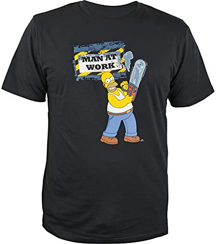 Homer Simpson T-Shirt Man at Work