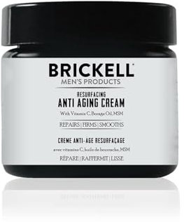 Brickell Men's Crema facial rejuvenecedora antienvejecimiento para hombres, humectante facial natural y orgánico, crema de vitamina C para arrugas, 59ml, perfumado