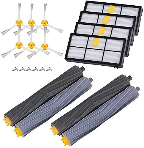 APLUSTECH Kit de Reemplazo Cepillos Piezas de Repuesto para iRobot Roomba Serie 800 860 865 866 870 871 880 885 886 890 900 960 966 980 - Paquete de 14 unidades.