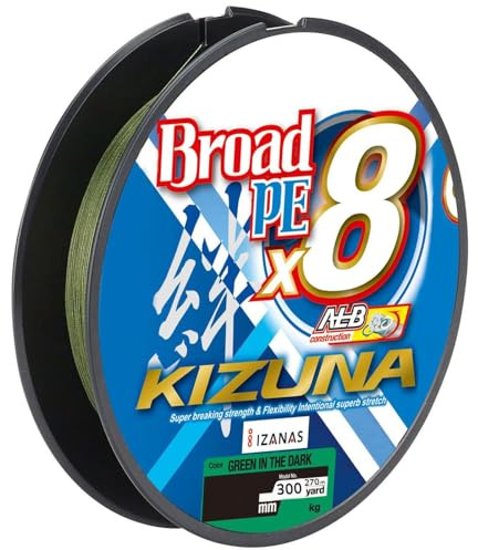Owner Kizuna 8braid 270m - geflochtene Schnur zum Spinnfischen, Farbe:Grün, Durchmesser/Tragkraft:0.19mm / 10.2kg