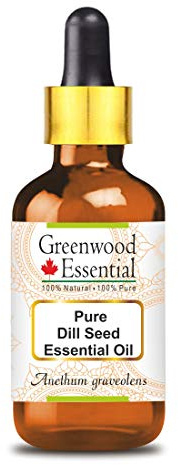 Greenwood Essential Pur Aneth Graine Essentiel Huile (Anethum graveolens) avec Verre Compte-goutte Naturel Thérapeutique Grade Vapeur Distillé 50ml (1,69 oz)