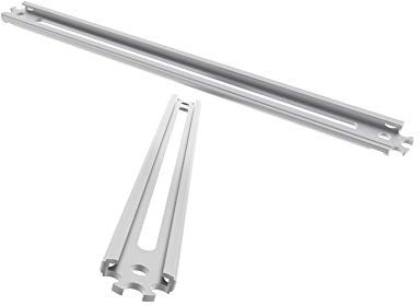 DREAMGRIP PATENTED Aluminum Universal Track Rail Bracket Kit for mounting DSLR, Flash, Phone, Cameras, connecting Extension Hot/Cold Shoe or 1/4 Screw extra Photo/Video Accessories (Long (L))