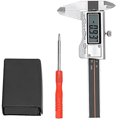 Digitaler Messschieber, Messschieber 0-50 Mm Tragbares Mini-Digital-Verschleißfestigkeits-Rost-Industrie-Messwerkzeug, für Heimwerker-DIY-Messungen Winkelmessschieber