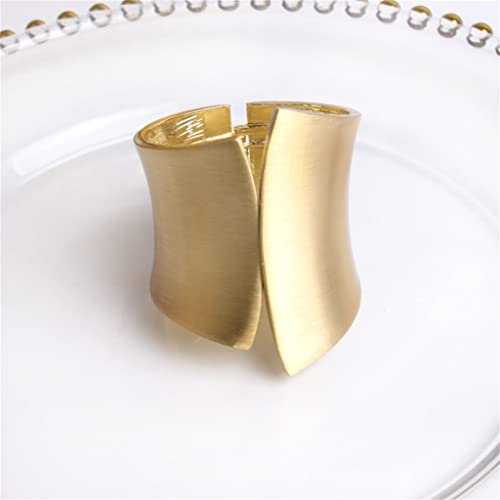FENXIXI 6 stücke Abendessen Schnalle Tuch Ring Metall Serviette Schnalle Dekoration Tisch Serviette Ring Geschirr Dekoration (Color : A, Size : One Size)