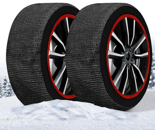 Schneesocken Reifensocken Snow Socks Textilschneeketten - Maranello Super X - Größe M - geprüft nach EN 16662-1:2020 - einfache Montage in 2 Minuten - Anti-Rutsch Winterketten - Textil Schneeketten