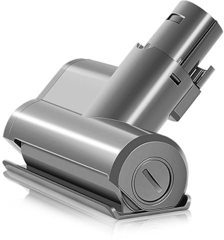 Italdos Brosse de matelas Mini Turbo motorisée compatible pour Dyson V6 DC58 DC59 DC62 Brosse pour canapé siège fauteuil élimine les bactéries et les allergènes