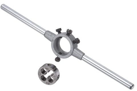 CoCud Set Manico Fresa, Fresa Filettatrice M6x0.75 & Adatta Tubi 20mm OD/Kit Attrezzo Chiave Fresa M3.5-M6-(Applicazioni: Riparazione Filettature), 1 Set