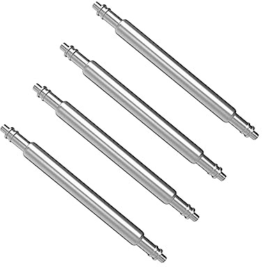 KICHOUSE Set 4 Pezzi Barre a Molla da 22 Mm in Acciaio Resistente per Cinturini Orologi, Accessori e Strumenti Rimozione Perni, Kit Riparazione Cinturino Metallo